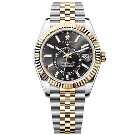 rolex sky dweller gold kautschuk|rolex 336933 sky dweller.